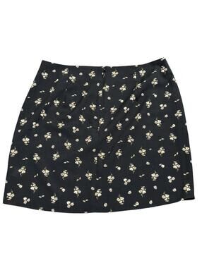 Aeropostale black floral mini skirt